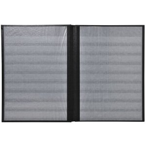 Exacompta Briefmarkenalbum XL rot 64 Seiten schwarz 22,5x30,5cm