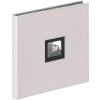 Walther fotoalbum plátěné ČERNÁ BÍLÁ 30x30 šedá 50 černých stran