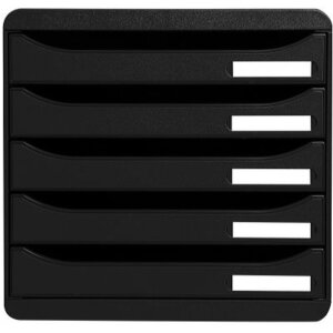 Exacompta Big-Box Plus Classic schwarz Schubladenbox A4...