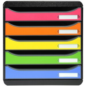 Exacompta BIG-BOX PLUS Classic mehrfarbig Schubladenbox...