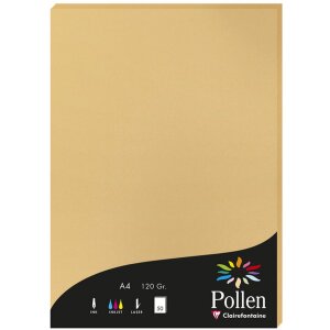 A4 Pollen Papier 120g 50 Blatt karamel