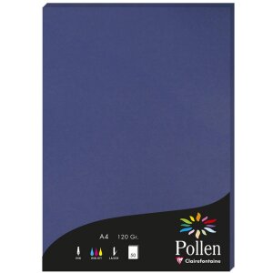 A4 Pollen Papier 120g 50 Blatt königsblau