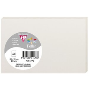 Clairefontaine Karte Pollen 82x128 hellgrau Pack mit 25...