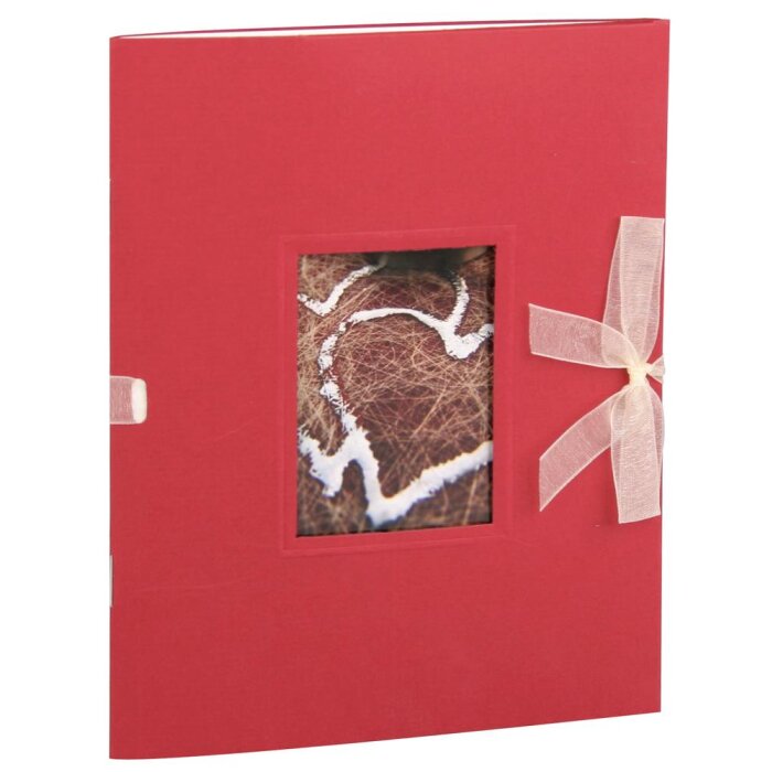 HNFD kapesní album Mandia 12 fotografií 10x15 cm rosso žebrované