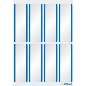 HERMA 16 Namensetiketten weiß-blau Acetat-Seide 54...