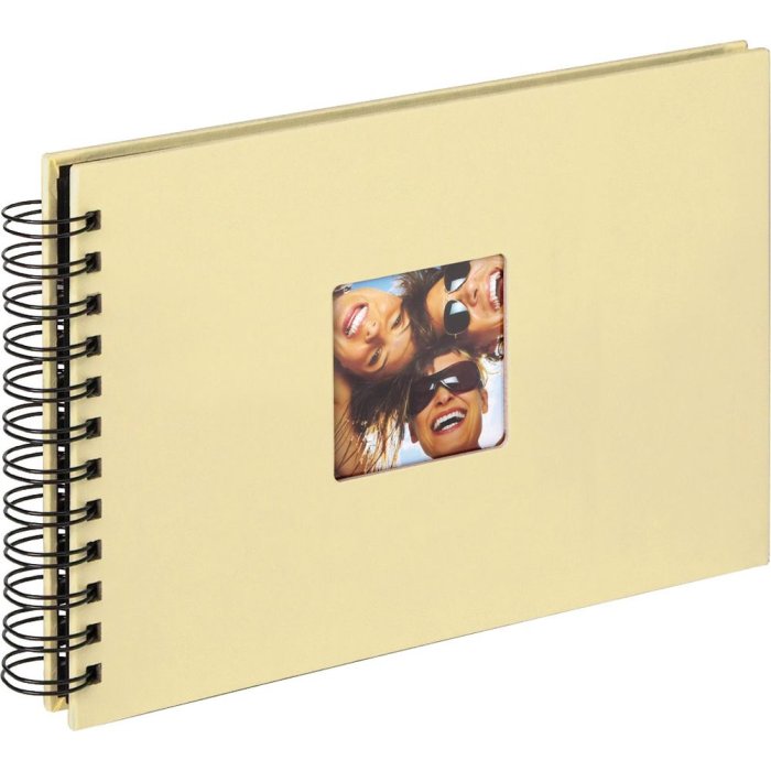 Spirálové album Walther FUN krémové 23x17 cm 40 černých stran