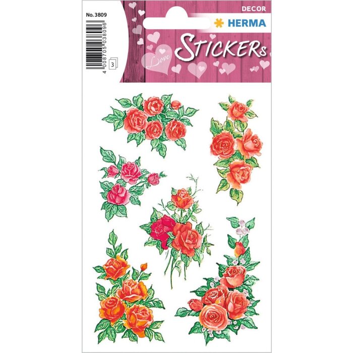 herma stickers romantyczne bukiety róz z serii decor