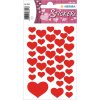 HERMA DECOR Herzchensticker rot selbstklebend 3 Blatt 9x16 cm