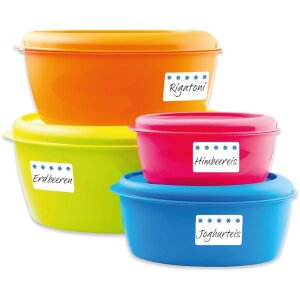 HERMA Tiefkühletiketten leuchtorange Eiskristalle 9x16 6 Blatt