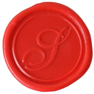 Siegel rund mit Holzgriff S kursiv