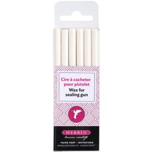 Siegellack Box 6 Stangen extraweiß