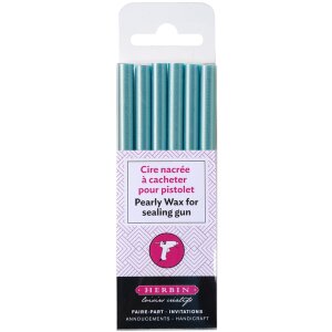 Siegellack Box 6 Stangen azurblau