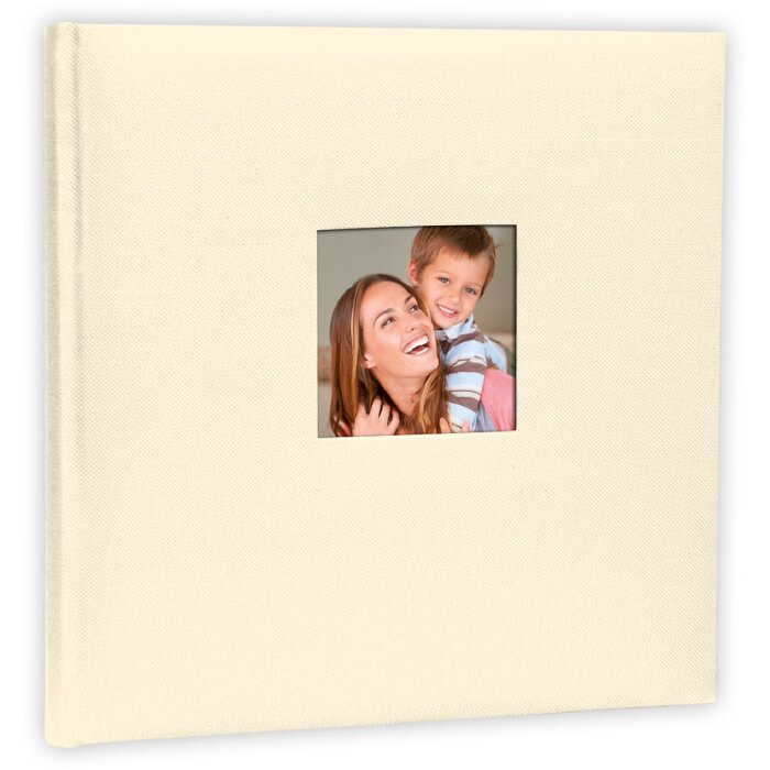 ZEP Fotoalbum Bavlna krémová 31x31 cm 60 bílých stran