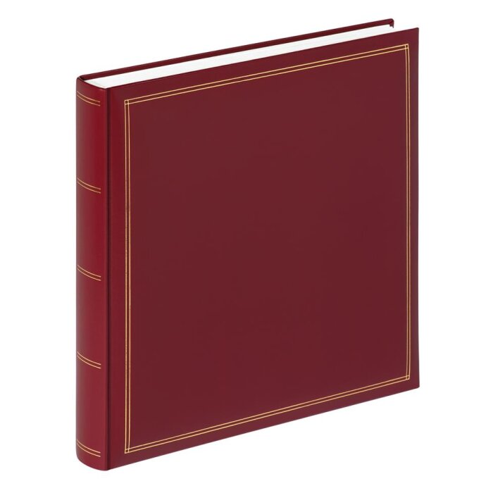 Walther fotoalbum MONZA 33x34 cm vínově červené 60 bílých stran