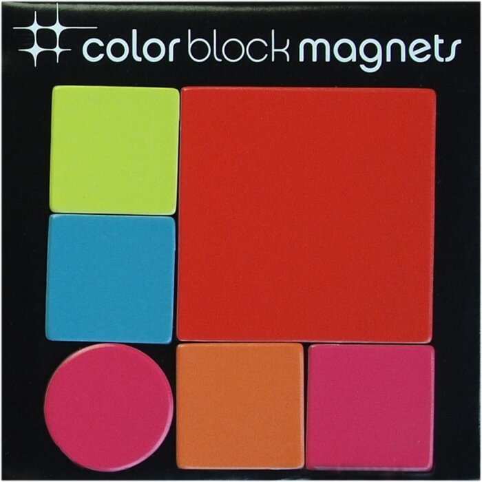 Vinylové magnety Colour BLOCK mix 6 kusů