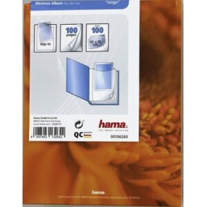 Hama slip-in album Minimax album Singo 100 fotografií 10x15 cm oranžová