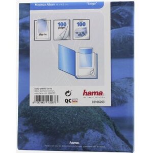 Hama slip-in album Minimax album Singo 100 fotografií 10x15 cm modrá