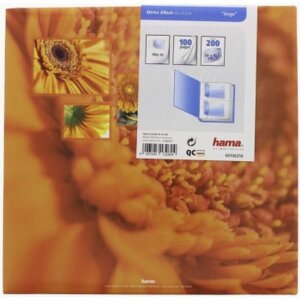 Zasouvací album Hama Singo 200 fotografií 10x15 cm oranžová