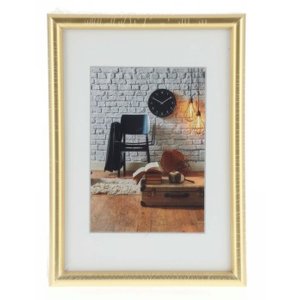 Plastový rám Sevilla 10x15 cm zlatý