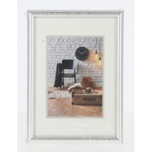 Plastový rám Sevilla 10x15 cm stříbrný