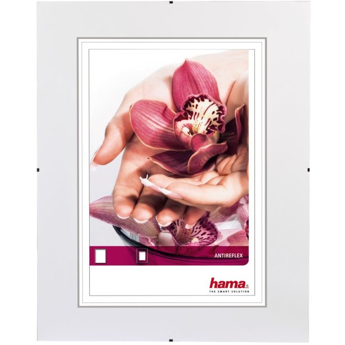 Bezrámový držák obrázků Hama s antireflexním sklem 20x30 cm