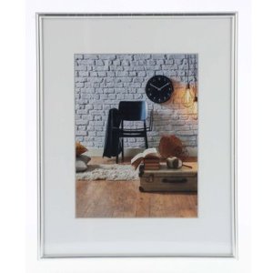 Plastový rám Sevilla 28x35 cm stříbrný