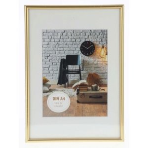 Plastový rám Sevilla 21x29,7 cm zlatý