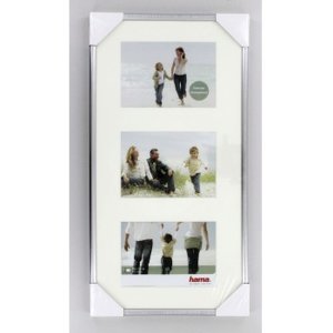Galerijní rám Madrid 3 fotografie 10x15 cm stříbrný