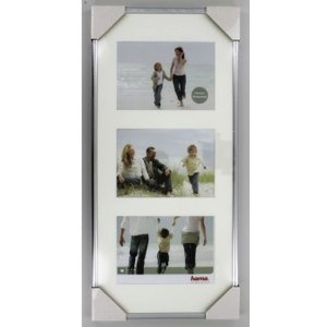 Galerijní rám Madrid 3 fotografie 13x18 cm stříbrný