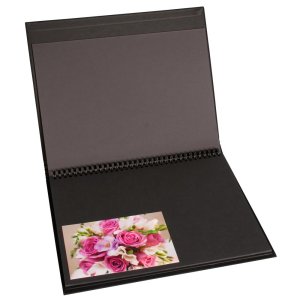 HNFD fotoalbum BELDA lněné černé 22x29,7 cm 30 černých stran