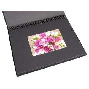 HNFD fotoalbum BELDA lněné černé 22x29,7 cm 30 černých stran