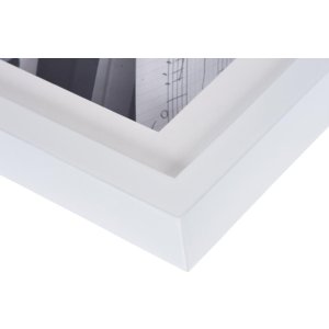Dřevěný rám Piano 30x30 cm bílý 3D efekt