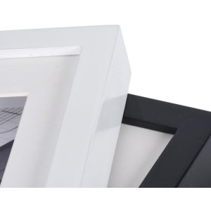 Dřevěný rám Piano 30x30 cm bílý 3D efekt