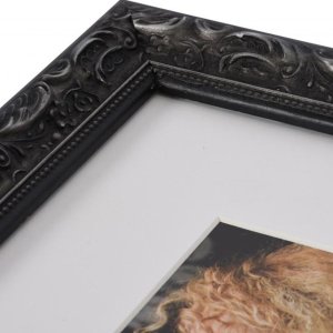 Elegantní barokní obrazový rám 18x24 cm černý
