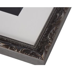 Elegantní barokní obrazový rám 18x24 cm tmavě šedý