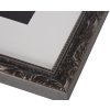 Elegantní barokní obrazový rám 18x24 cm tmavě šedý
