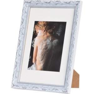 Elegantní barokní obrazový rám 20x30 cm bílý