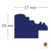 Henzo Chic Barokní rám na obrazy 20x30 cm tmavě šedý s paspartou