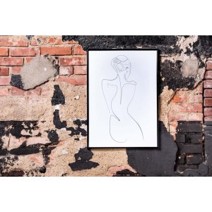 Plastový rám Napoli 50x70 cm černý