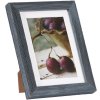 Dřevěný rám Deco 13x18 cm modrý