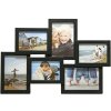 Prázdninový galerijní rámeček 6 fotografií černý