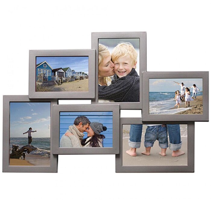 Henzo galerijní rám Holiday 6 fotografií šedá (42x46 cm)