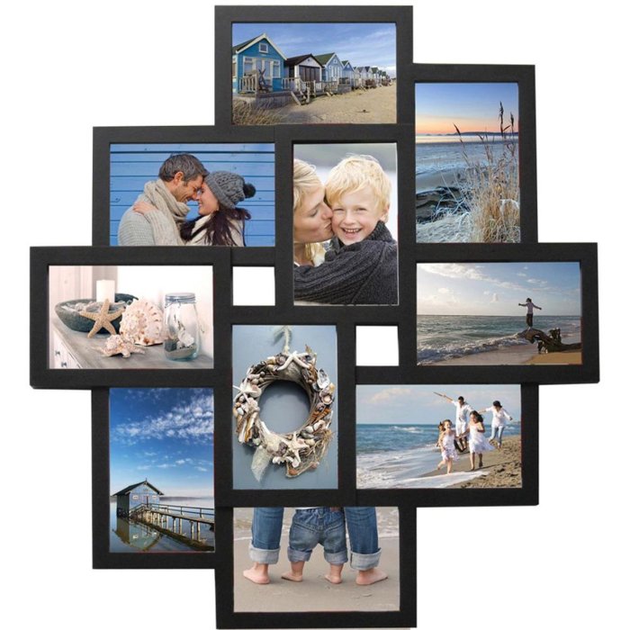 Henzo galerijní rám Holiday 10 fotografií 10x15 cm černý (45x60 cm)