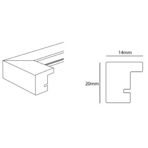 Dvojitý rám Jardin 13x18 (9x13 cm) bílý
