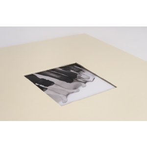 HNFD Spirálové album Khari chamois žebrované 33x33 cm 50 černých stran