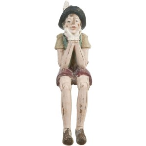 Clayre & Eef 6PR0149KL Figur Pinocchio Braun 4x7x15...