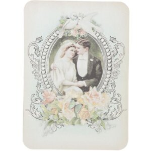Karte nostalgisches Ehepaar 10,5x15 cm