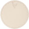 Clayre & Eef CHRFP Talíř Ø 26 cm Béžový keramický talíř Chicken