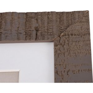 Dřevěný obrazový rám Henzo Driftwood 15x20 středně hnědý s paspartou 10x15 cm