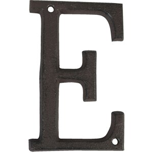 Litinové písmeno E 13 cm
